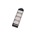 Easee PowerRail multi-charger backplane with rows of white terminal blocks on black DIN-rail mount for load-balanced installs
