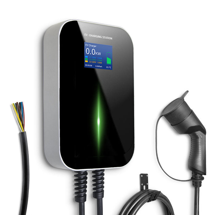 Besen 22kW EV charger with electrical wiring and Type 2 cable for installation - buy home EV charging station