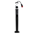 Loady matt black mounting pole for go-e & Fronius Wattpilot