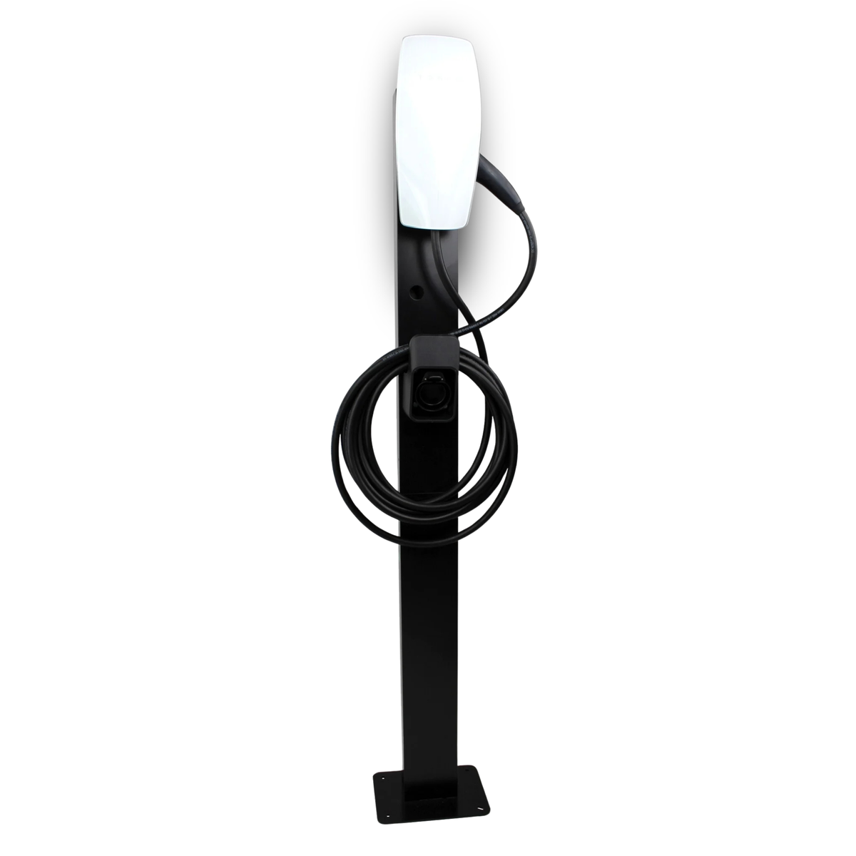 Loady matt black mounting pole for Tesla Wall Connector Gen 3