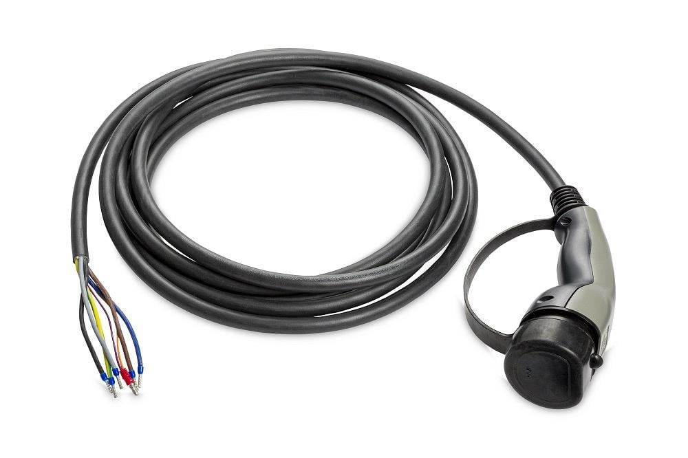 Ratio E-line Type 2 open-end replacement charging cable 22kW