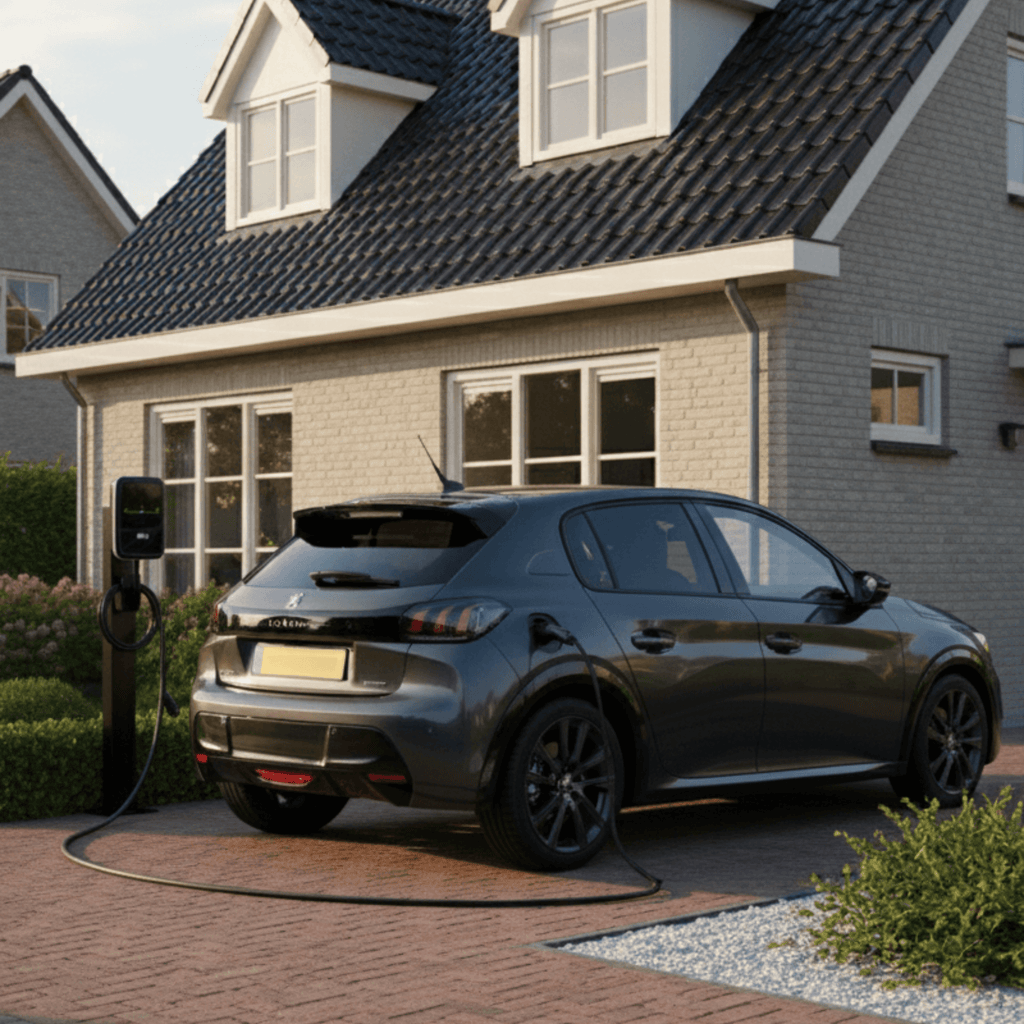Loady matt black mounting pole for Volkswagen Elli - view 4