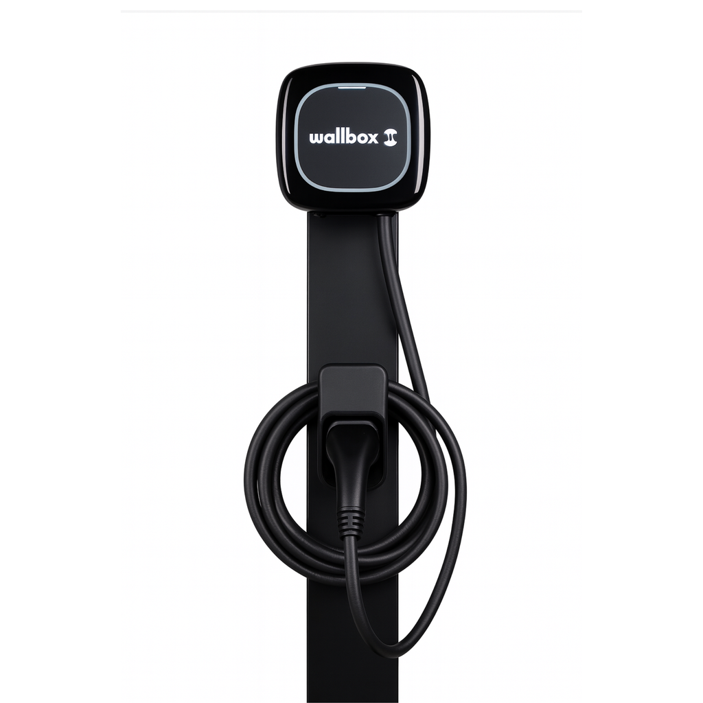 Loady matt black mounting pole for Wallbox Pulsar Plus - view 3