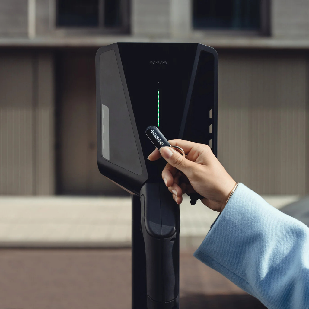 Easee Charge Pro 22kW EV charger with Type 2 socket in black - view 5