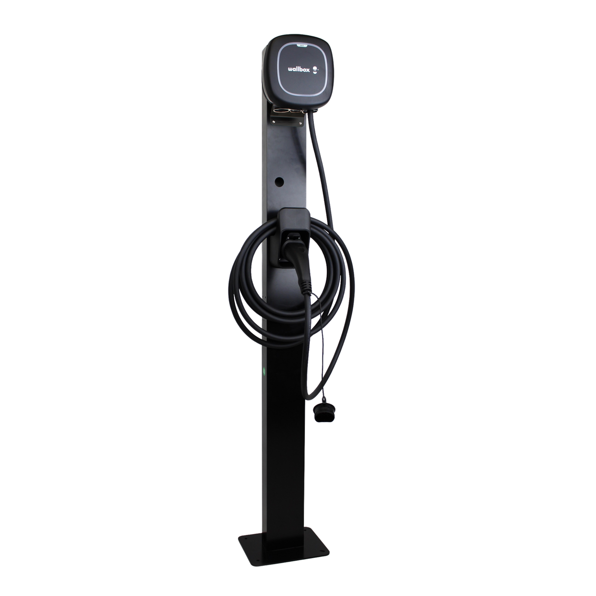 Loady matt black mounting pole for Wallbox Pulsar Max