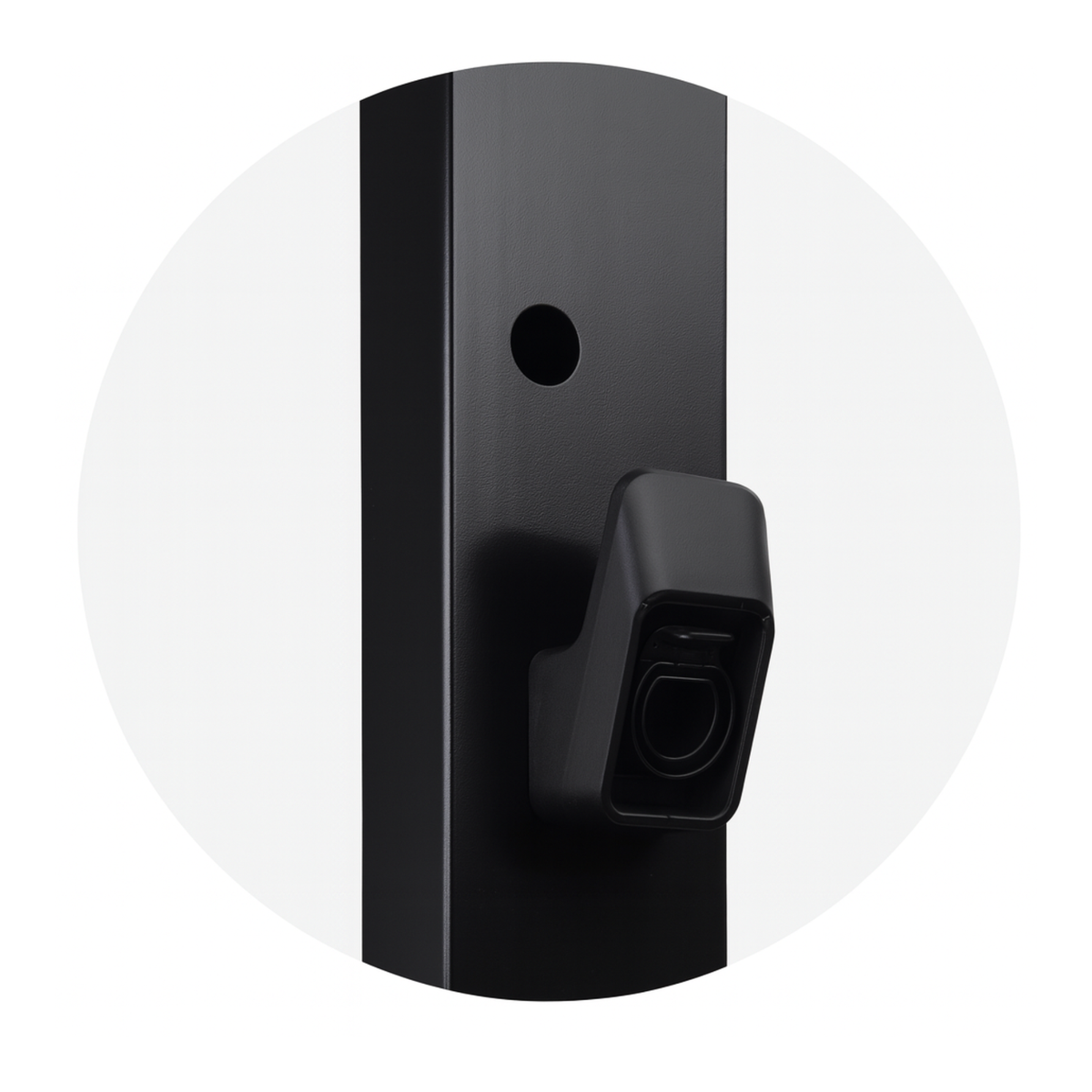 Loady matt black mounting pole for Zaptec Go & Go 2 - view 4