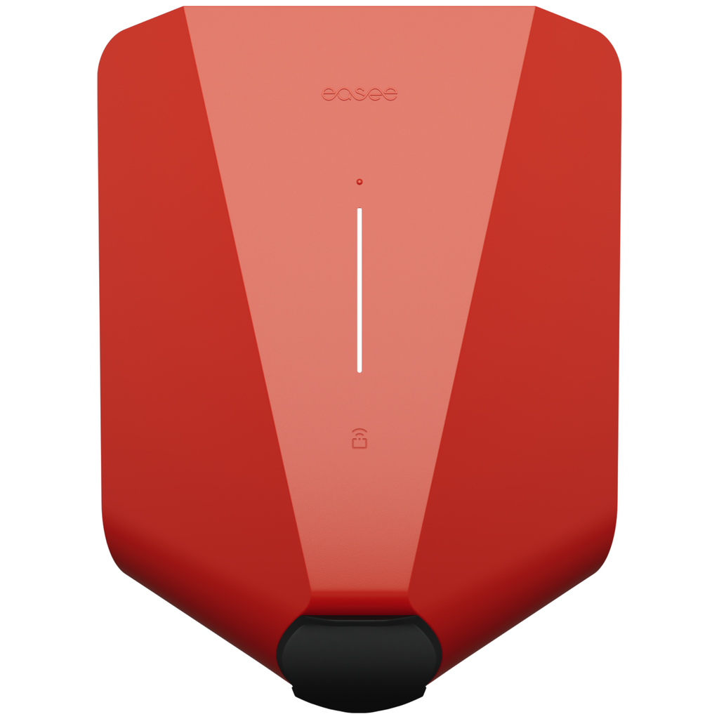 Easee Charge Lite 11kW EV charger with Type 2 socket - Red