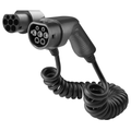 Loady coiled Type 2 to Type 2 EV charging cable 22kW