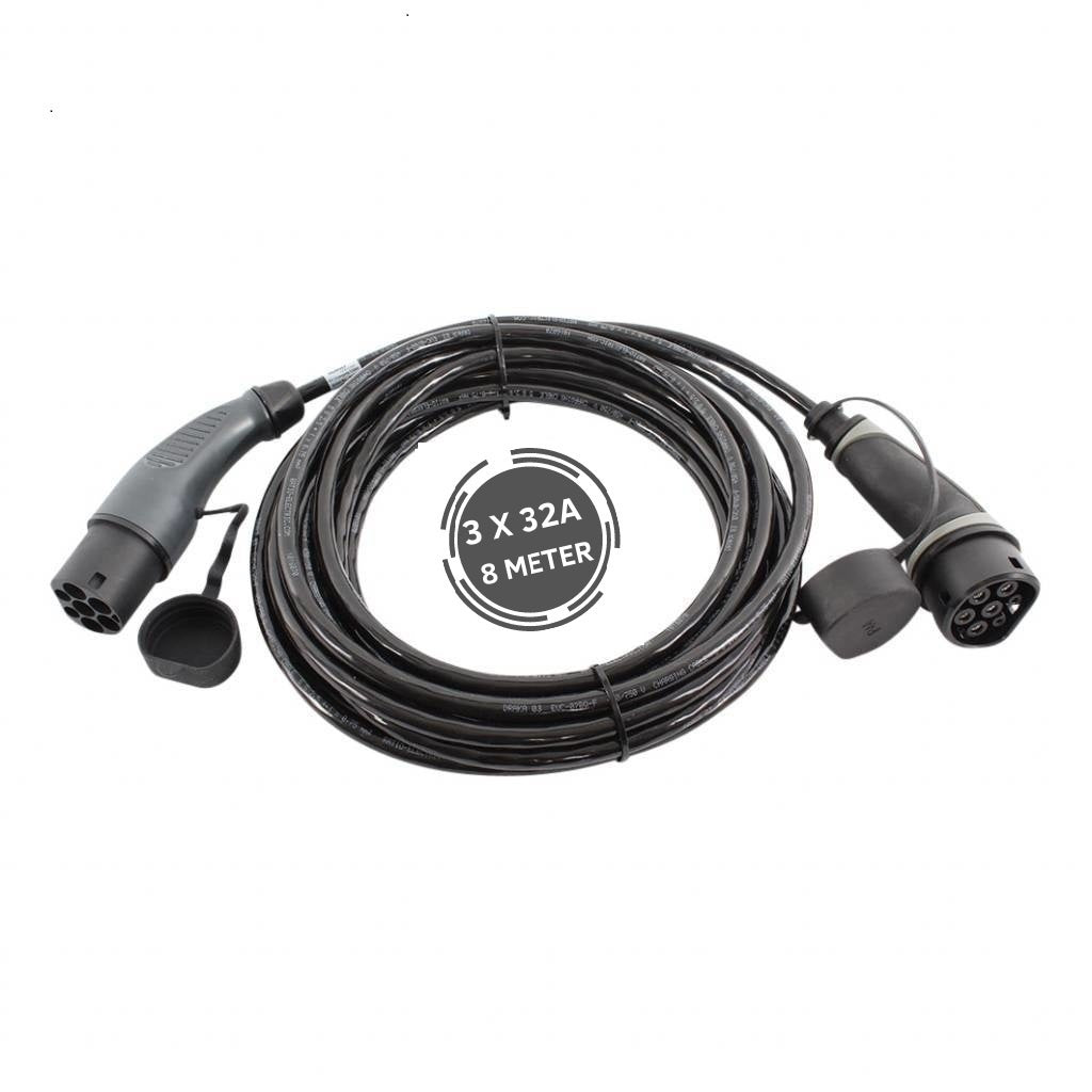 Ratio Basic Line Type 2 to Type 2 EV charging cable 22kW - 7.5m