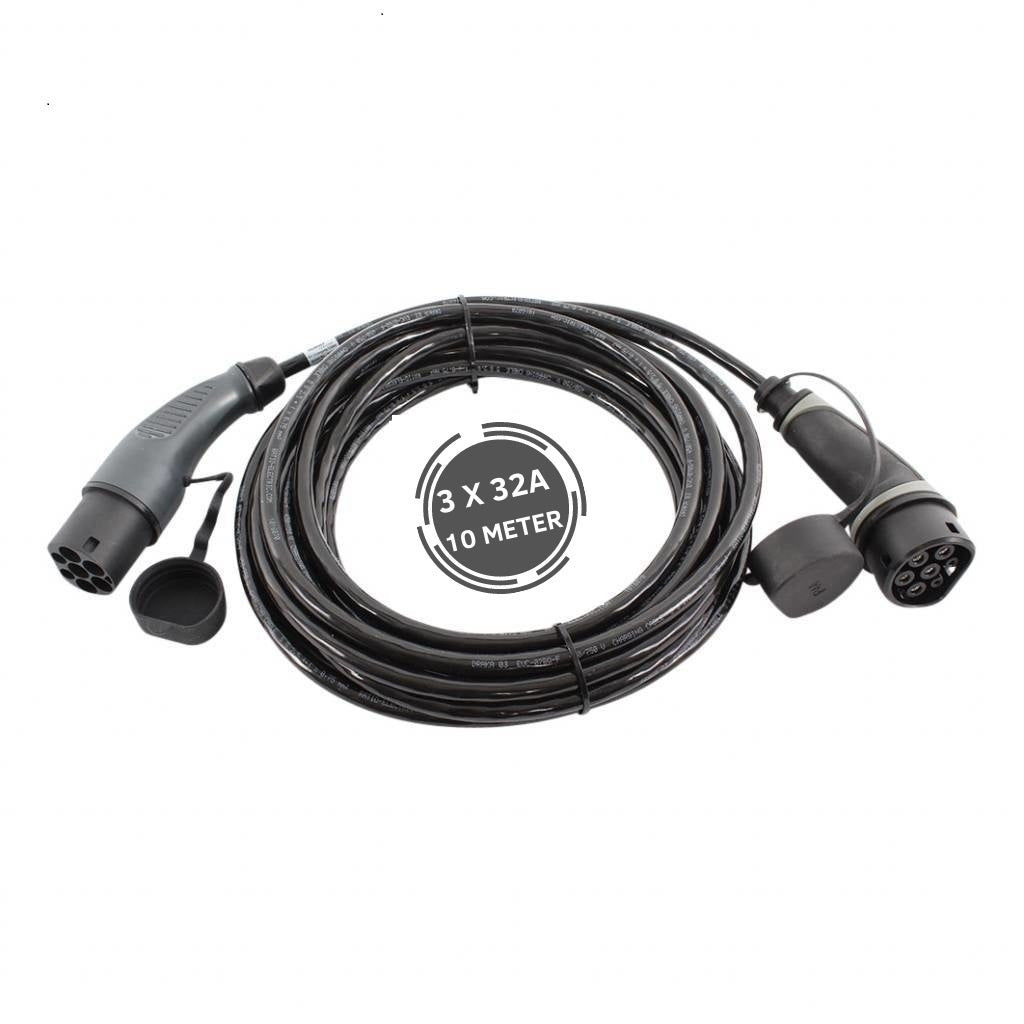 Ratio Basic Line Type 2 to Type 2 EV charging cable 22kW - 10m