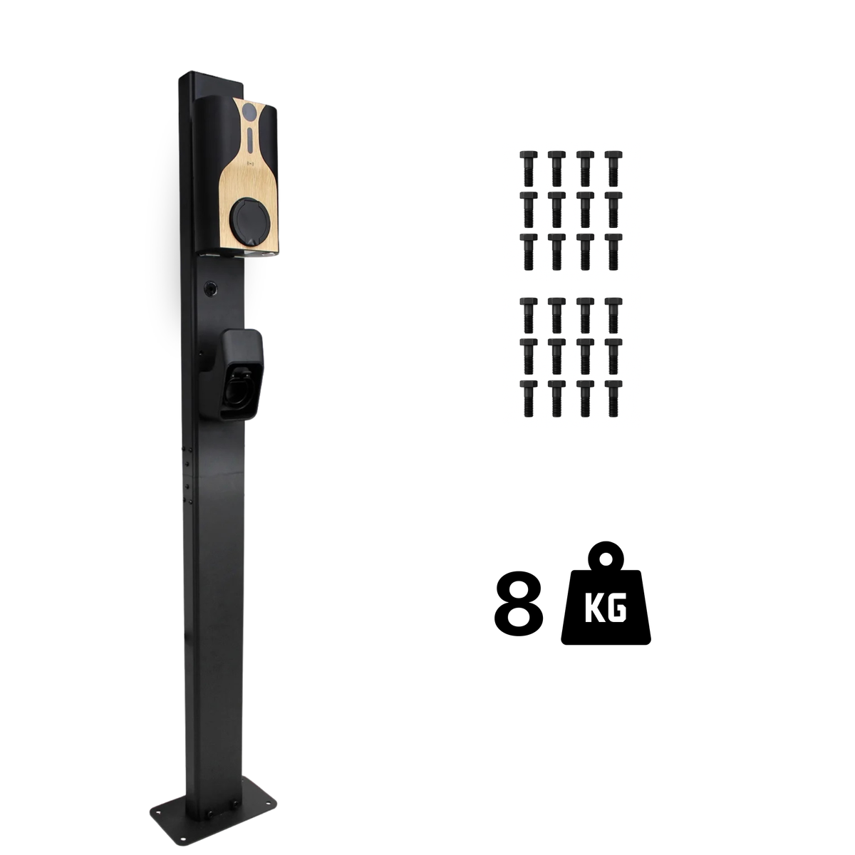Loady matt black mounting pole for Raedian NORA - view 6