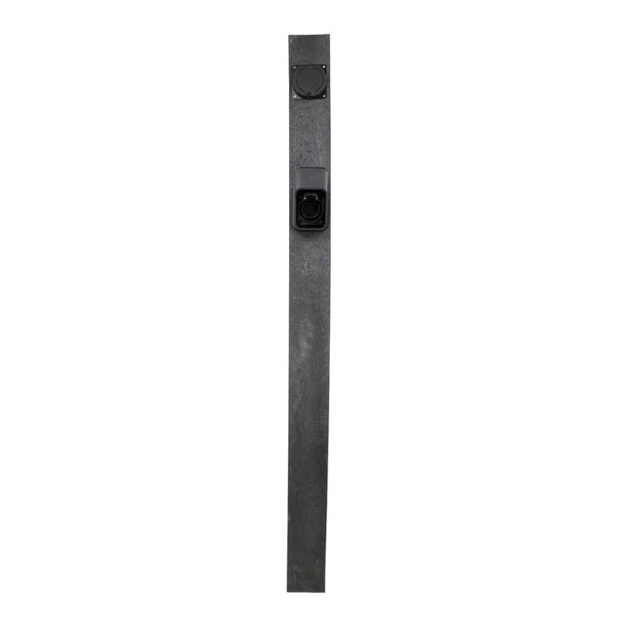 Loady Pillar 22kW EV charger full anthracite pillar product photo - buy Type 2 ground mount EV charging post