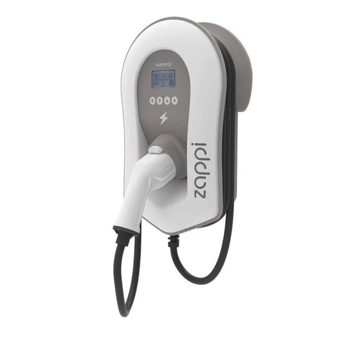 myenergi Zappi V2.1 7.4kW 1-phase 32A EV charger white with tethered cable - buy Type 2 home charging point