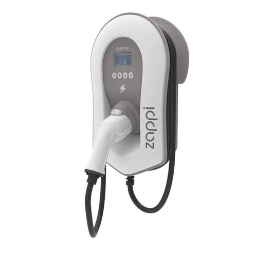 myenergi Zappi V2.1 7.4kW 1-phase 32A EV charger white with tethered cable - buy Type 2 home charging point