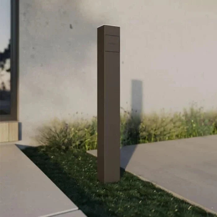 Smappee EV One 22kW ground mount pedestal EV charger outdoors - buy Type 2 socket home charging bollard