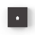 Smappee EV Wall 22kW 3-phase Type 2 EV charger flat front view in matte dark grey with centred white Smappee house logo