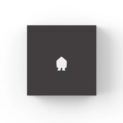 Smappee EV Wall 22kW 3-phase Type 2 EV charger flat front view in matte dark grey with centred white Smappee house logo