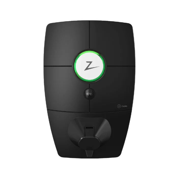 Zaptec Pro 22kW EV charger front view product photo - buy V2G bi-directional Type 2 home charging station